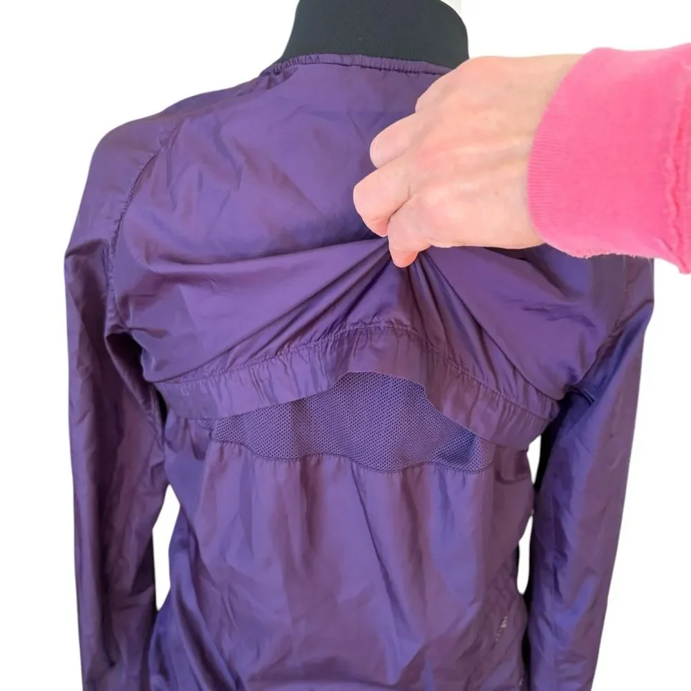 Nike Sphere Dri Fit Running Bomber Jacket Womens Size Small Purple